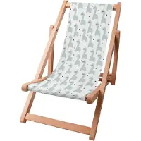 Dreamroots Kinder Liegestuhl klappbar Holz, bis zu 130 kg, Sonnenliege klappbar mit 3-stufiger Neigungsregulierung der Rückenlehne, Sleepy Dinosaur