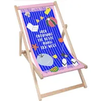 Dreamroots Liegestuhl klappbar Holz, Buchenholz bis zu 130 kg, Sonnenliege klappbar mit 3-stufiger Neigungsregulierung der Rückenlehne