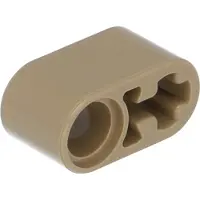 LEGO Technic: 50 Hebelarme 1x2, Pin- und Achsloch, dunkles Beige