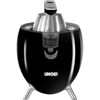 Unold 78135 Zitruspresse Power Juicy Schwarz - für große und kleine Zitrusfrüchte, 1100W Motor für perfekte Saft-Ausbeute,mit Saftstopp-Auslauf