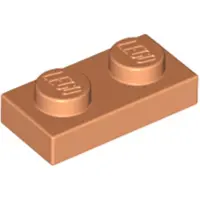 LEGO 250x 1x2 Platten 3023 - Plate Nougat - Nougat