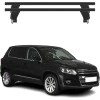 Menabo Dachträger Grundtäger für VW Tiguan mk1 2007-2011 50kg Alu Schwarz