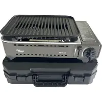Alpen Camping Tragbarer Gasgrill, Kochfeld, 1780W, Butan, Piezo-Zündung + Transporttasche, Marke ALPEN