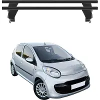 Menabo Dachträger Grundtäger für Citroen C1 2005-2022 50kg Alu Schwarz 2 tlg