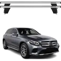Omac Menabo Dachträger Grundtäger für Mercedes GLC C253 2015-2020 75kg Alu Silber 2x