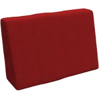 Pokar Palettenkissen Palettenauflagen mit abnehmbarem Bezug Palettensofa, Größe:Seitenkissen 60 x 40, Farbe:Rot