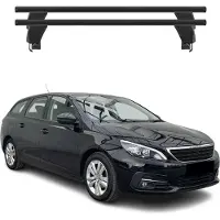 Menabo Dachträger Grundtäger für Peugeot 308 SW 2014-2025 ABE Alu Schwarz 2x