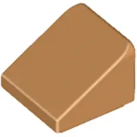 LEGO 1x1 Schrägstein 30° x 1 x 1 x 2/3 54200 - 100 Stück Mittleres Nougat