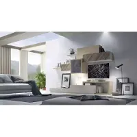 Xl Moebel Gmbh Design Wohnzimmer Set Vitrine Wandregale Wohnwand Regal Schränke 4tlg.