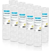 Wessper 10x 10" Wickel Kartusche für Umkehrosmose, Wasserspeiseleitung & Partikelfiltration – 5 Micron