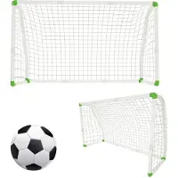 XMTECH Fußballtor Fussballtore Kinder Fußball Fussball Tor Stadion mit Netz PVC, Fussballtor Kinder, 180x80x120cm, Ideal für Garten, Park, Strand oder Halle