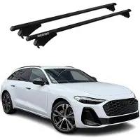 Menabo Dachträger Grundtäger für Audi A5 B10 Avant 2024-2025 75kg Alu Schwarz 2x