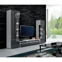 Xl Moebel Gmbh s Wohnwand Komplett Wohnzimmer TV-Lowboard + 2x Vitrine Set