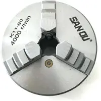 StarTech.com Drehfutter - 3-Backen selbstzentrierend - 80 mm - Manuell - Für Drehbank - Weiß