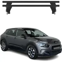 Menabo Dachträger Grundtäger für Citroen C4 Cactus 2018-2024 50kg Alu Schwarz 2x