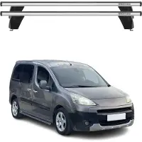 Menabo Dachträger Grundtäger für Peugeot Partner mk2 2008-2018 75kg Alu Grau 2x