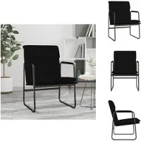 vidaXL Loungesessel Schwarz 55x64x80 cm Kunstleder - Sessel