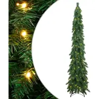 vidaXL Design New Künstlicher Weihnachtsbaum mit Beleuchtung 130 LEDs 210 cm - Künstliche Weihnachtsbäume Möbel2025 CHY9074843 1parcel