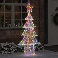 Prolenta Maison Exclusive - Weihnachtsbaum 240 LEDs Mehrfarbig 180 cm Acryl