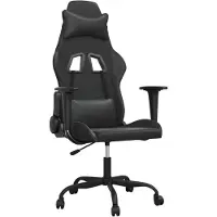 Syfax Gaming-Stuhl Schwarz Kunstleder