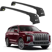 TURTLE DACHTRÄGER AIR-2 , Schwarz HYUNDAI PALISADE LX2 2020 - 2024 (SUV)