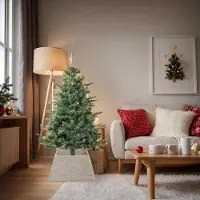 Prolenta Maison Exclusive - Weihnachtsbaumkragen Quadratisch Weiß 70 x 70 x 28 cm