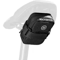 RockBros Fahrrad Satteltasche Mini Tragbare Fahrradtasche für Werkzeug 0,35L Schwarz