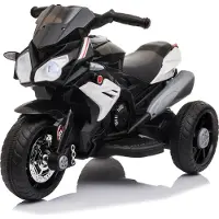 FCH 6V 7Ah Elektro Kindermotorrad Kinderfahrzeug Elektro-Dreirad 88 x 42 x 53cm Weiss