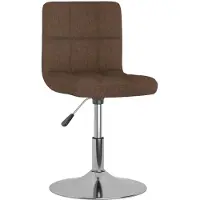 vidaXL Drehbarer Barhocker Braun Stoff