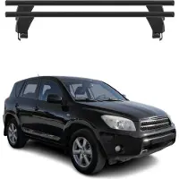 Menabo Dachträger Grundtäger für Toyota RAV4 2005-2012 ABE Aluminium Schwarz 2x