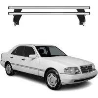 Menabo Dachträger für Mercedes C Klasse W202 Limo 1993-2000 50kg Alu Silber 2x