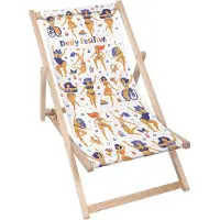 Dreamroots Liegestuhl klappbar Holz bis zu 130 kg, Sonnenliege klappbar mit 3-stufiger Neigungsregulierung der Rückenlehne, Body Positive