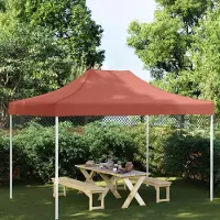 Prolenta Maison Exclusive - Partyzelt-Dach 4,5x3 m Terrakotta-Rot 270 g/m²