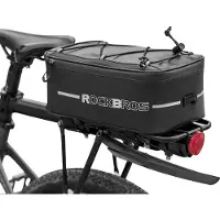 RockBros Gepäckträgertasche, Fahrradtasche für Gepäckträger, Wasserdicht, Reflektierend, 8L