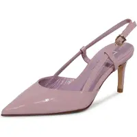 Ncub L1244 Decollete Slingback Donna Woman Patent Shoes
