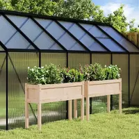 Prolenta Maison Exclusive - Pflanzkübel 2 Stk. mit Beinen Massivholz Kiefer
