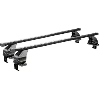 Menabo Omega | Dachträger - Fiat Punto II Classic 5 Türen 2007-2010 - Schwarz - Stahl - Länge 112 cm - Dachträger FIAT - TUV & ISO