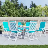 vidaXL Hochlehner-Auflagen 6 Stk. Türkis Stoff , Klassische Sofas Design 2024
