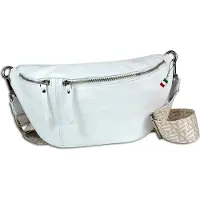 Florence Leder Tasche Gürteltasche weiß OTF821W