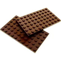 LEGO 2x Bau Platte 6x10 rot braun Grundplatte Star Wars 70751 7662 4225550 3033