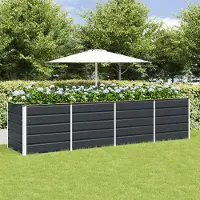 Prolenta Maison Exclusive - Pflanzkübel Anthrazit 240 x 80 x 75 cm Stahl