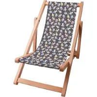 Dreamroots Kinder Liegestuhl klappbar Holz, Buchenholz bis zu 130 kg, Sonnenliege klappbar mit 3-stufiger Neigungsregulierung der Rückenlehne, Toys