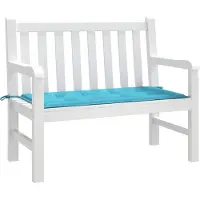 vidaXL Stuhlpolster Uni Türkis 100 x 50 x 3 cm Oxford-Stoff