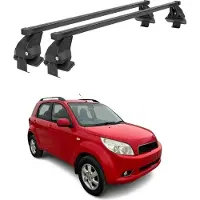 Menabo Dachträger Grundtäger für Daihatsu Terios 2006-2017 50kg Stahl Schwarz 2x