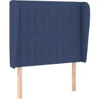 Syfax Kopfteil mit Ohren Blau 103x23x118/128 cm Stoff