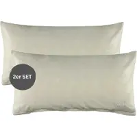 Esprit Renforcé Kissenbezüge und Bettwäsche HARP Grau 40 x 80 cm 2er Pack