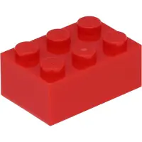 LEGO 2x3 Stein 3002 - 100 Stück Rot
