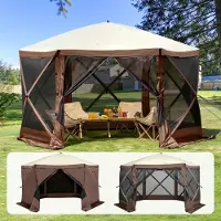 StarTech.com Gartenzelt Faltpavillon - Partyzelt Popup für 8 Personen - 3,81 x 3,81 x 2,28 m - Wasserdicht und Windfest - Ideal für Gartenpartys und Veranstaltungen