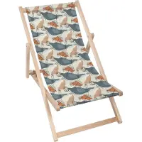 Dreamroots Liegestuhl klappbar Holz, Buchenholz bis zu 130 kg, Sonnenliege klappbar mit 3-stufiger Neigungsregulierung der Rückenlehne, Ginko