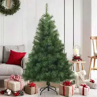 Prolenta Maison Exclusive - Künstlicher klappbarer Weihnachtsbaum Grün 150 cm PVC, Stahl